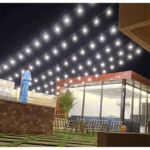 Villa light decoration