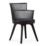 LINES BLACK DINING CHAIR