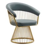 GOLDEN ROUND BASE SINGLE SOFA