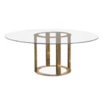 GOLD CIRCLE BASE - TOP CLEAR