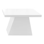 WOODEN PYRAMID BASE COFFEE TABLE