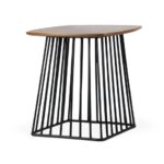 IRON BASE WOODEN SQUARE TOP