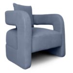 OPEN BACK GREY - SINGLE SOFA