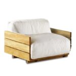 Classic wooden SINGLE SOFA