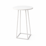 Pure White Cocktail Table – Modern Round